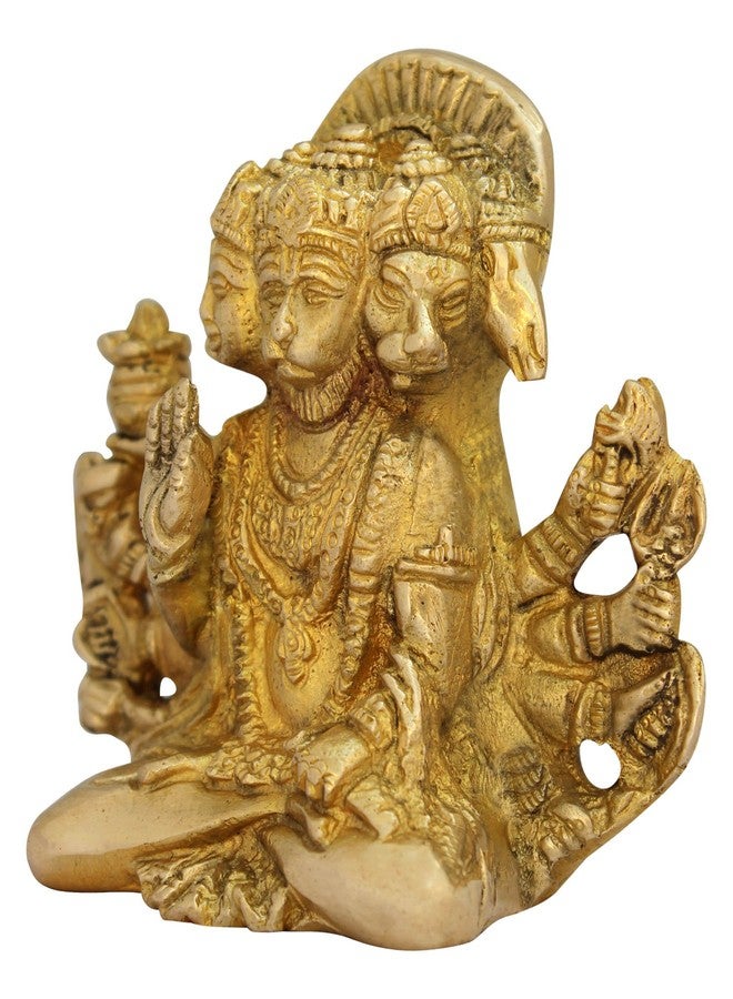 ات او اس 365 تمثال هانومان ذو الخمسة وجوه من ITOS365 - تمثال نحاسي للإله هانومان - أفكار هدايا لأدوات العبادة - Image 2